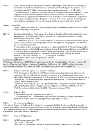 12 06 01 El juez francés Jean Louis Brouguiere se desplaza a Madrid para tomar declaración a Zougam y
a su madre, resultan...