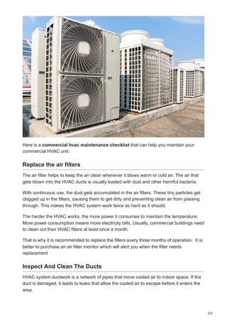 Tdf Hvac Systems.pdf Commercial HVAC System Maintenance Tips.pdf
