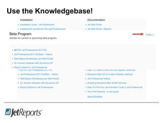 Use the Knowledgebase!
 