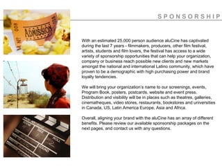 Alucine Sponsor Deck