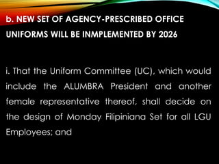 ALUMBRA A RESOLUTION CONCURRING THE LCE-APPROVED 2025 INTERNAL RULES ON ...