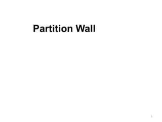 Partition Wall
1
 