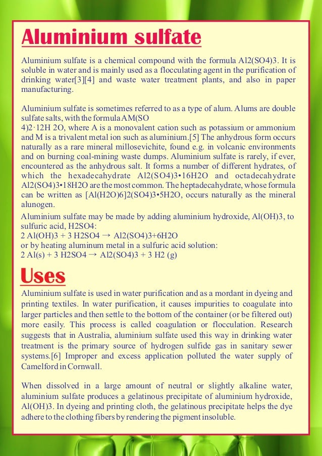 Aluminium sulphate_Unicorn Chemicals Co.