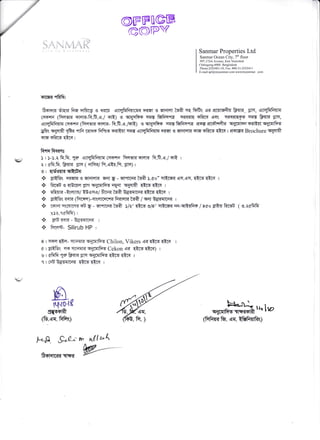 -
@trtrrq-tr
G@l-PY/
Sanmar Properlies Ltd.
S:urmar Ocean City, 7'1' floor
997. ( DA Acnuc. East Nasirrbad
Chitlagong-4000. Bangladcsh
Phonc:155340 I - I 0. Irix: Itii0-l l-25-53,1 I I
E-nlail:sf l(anrysanmar.cori wsw!uysanrrlar, .corrl
+ke-{'iRR,
6+mr< srqi< fi-e qTftrq e ?KcD ,liqfrFTrl-cq-{ [{qi s qr{m ffi qq ffis e< erG'rq+{ &-qn am, erEfrftTN
5aa-.6 lfTasps ofqfs-fr.fr.e./ oR) e qlTqes q:rs &frq"fd. c-{-<-ffC mkm e<( c<<-dS-fs q{s fr{l< $lq,
qfi-{frfiTN cq?FrFI (fu{ sfEt<- f<.fr. ,! . frR) s qms q:rc &frqelq efoq erffi{ q-{rrfml s-{li$ q-{rfift-',
uk< wqa6 1E< ffi rafro f{fus s-dfuf qr"s emfrfuT q-nqt 3 v'ffi< +.fq rf<to qtr< r er+tr< Brochure q-$Tfr
omokm€rs r
ft{nfr-<T6ts
5 r )-5.t fr.fr. t.* emfrFr$T cro.r+ Frqsr<orqm fr.fr.e.i +It r
r r afr.fr. &-qt< :im 14fr</Pr.q$.Pr. il-{) r
'r
r qt6ert(qqfi{
* xri&s q-f,ql{ B silq.l-E]-<' q{rw - q.Htr{<tofr l.co" qEffi-{ €q.q{. qtcsqtc< r
.i. ffi rs <f$rTr{ gt't wfrvffrieipf q-d$fr <tcsqq64,
* {furr -Efls/ tBcrc/ firn-< ?ofr B.*-srtr-d-{ qtrs qtm r
* eltfuR. <-{iT 1frcra;-<irrrtrnr"i< Fr-dsl-( ffi / w* B5sa16as ,
* rctat q(Blrum of q - ql"ii-r+* t'g-fr )/q" qlrc o/s" fficu'r-< l;r-qrffio / 8a" Jtts frr.6 ( e.qaffi
-5q.q6ffi1
.:. piB r-fl< - t_flo:I]?;ffi I
* flr-qt- Silirub HP r
8 r q-+q q!-4- 4-;aa]a w1rafio Chilon, Vikers q< eA65 €6{ I
a I F'ltfu( Escfl;wFq{cflft5 Cckon q< ctrsqtc<) r
s I afrfr Trfrirf( SPrwgtftoqtesqtm r
c r catsEdsr[-.;r< qtcieqtc< r
'6)I!.{,t0.lg
dw-srft
(&.ur. RFql
*ffivlw(frF{-{e. ,{q. trenfr{tRg
f.8 S*!^, m ullc'l'
q{.
ffotq'kf,{Ttsr
7
{
 