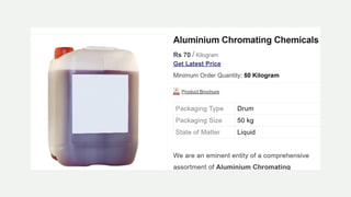 Aluminum chemicals