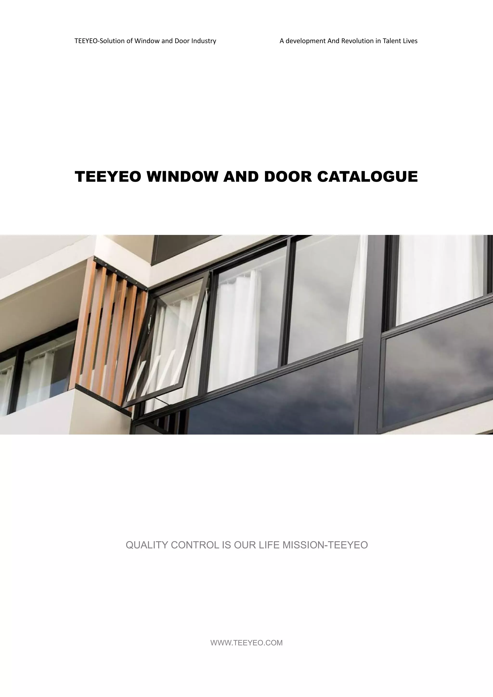 Window Sample Catalog Teeyeo Aluminum and upvc window catalog | PDF