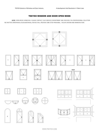 Teeyeo Aluminum and upvc window catalog | PDF