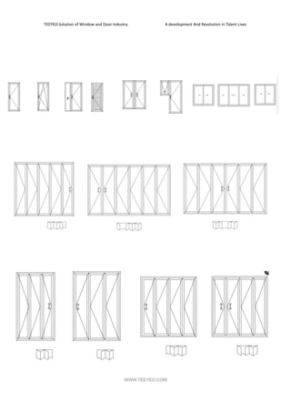 Teeyeo Aluminum and upvc window catalog | PDF