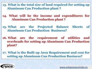 Aluminum Cans Production. Profitable Manufacturing Business of Aluminum ...