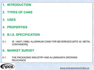 Aluminum Cans Production. Profitable Manufacturing Business of Aluminum ...
