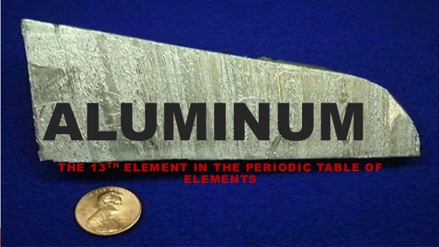ALUMINUM OF PERIODIC TABLE OF ELEMENTS