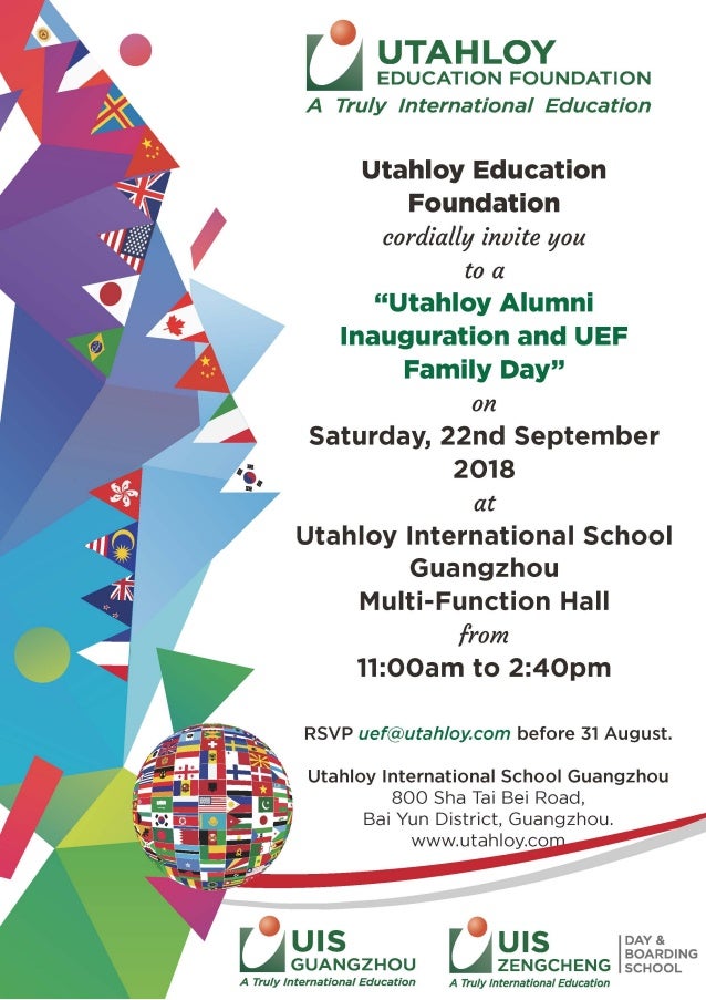 Alumni And Uef Event Invitation Card Sep 2018