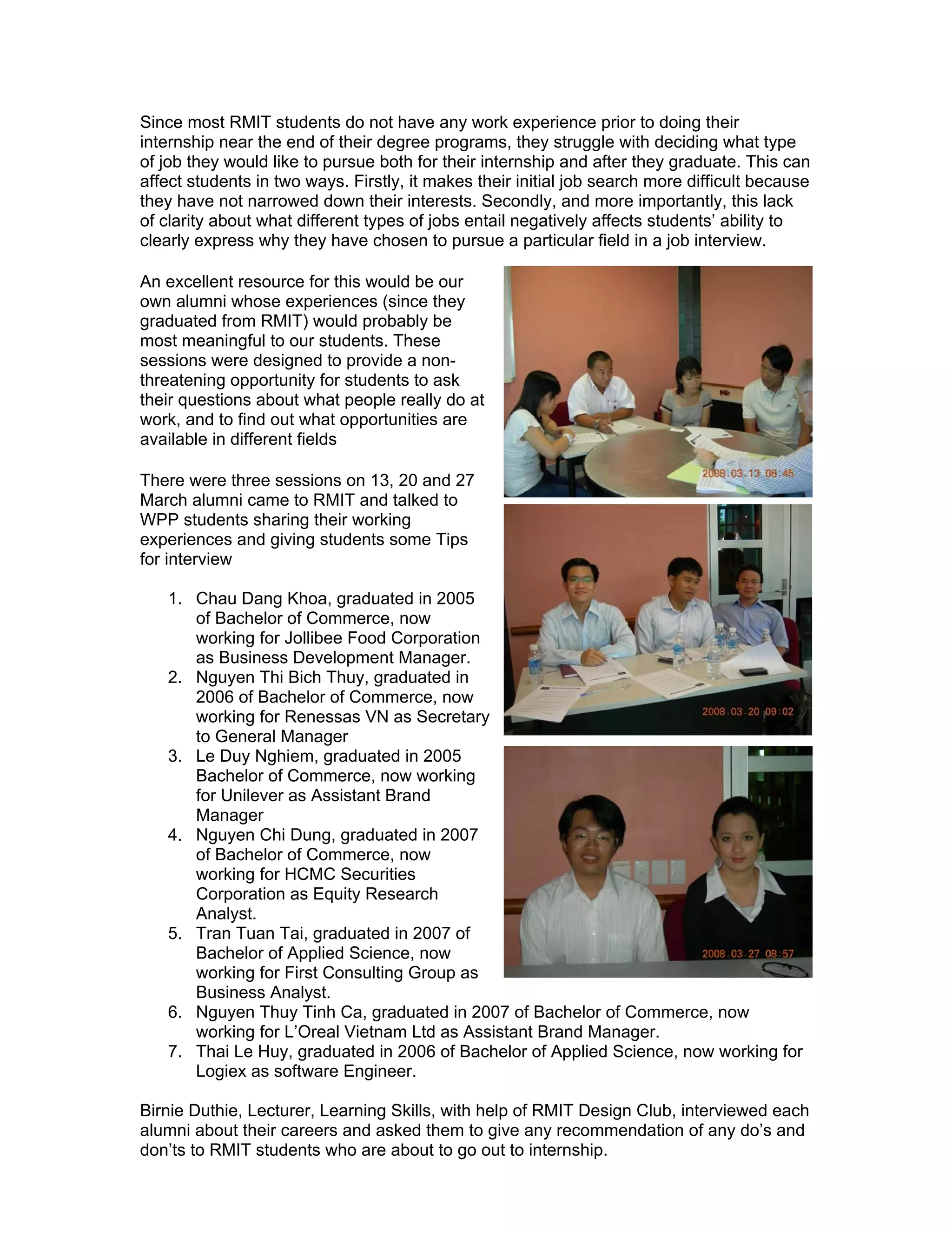 Tai Tran gives a talk to RMIT students