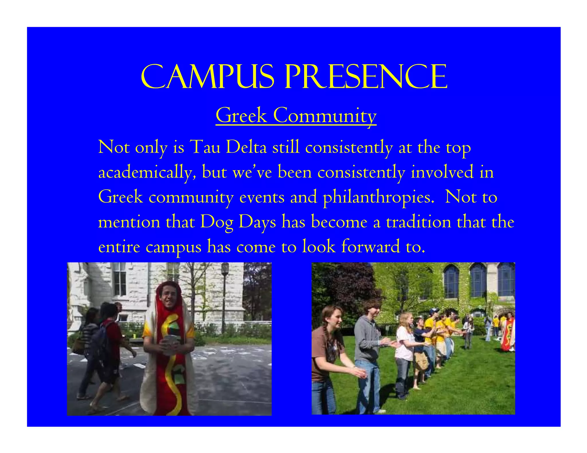 Alumni Presentation - Homecoming 2007