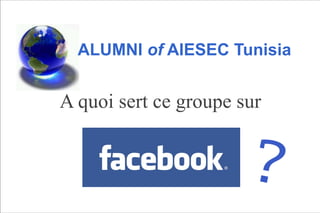 A quoi sert ce groupe sur  ALUMNI  of  AIESEC Tunisia ? 