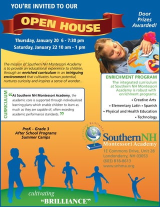 Winter Open House Events