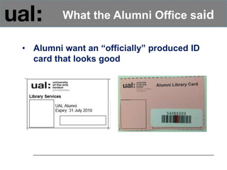 RMDrillHall: Charlie Leppington 'Don't you know who I am?' Working with the Alumni Office on alumni library registration process
