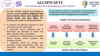 ALUMNI SETU PPT 2025 on digital platform for centralised alumni data ...