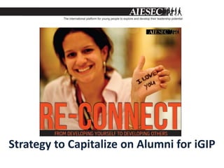 Strategy to Capitalize on Alumni for iGIP
 