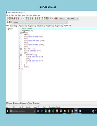 PROGRAMA 07:
 