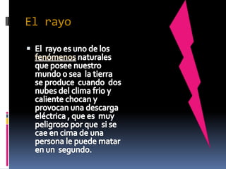 El rayo
 