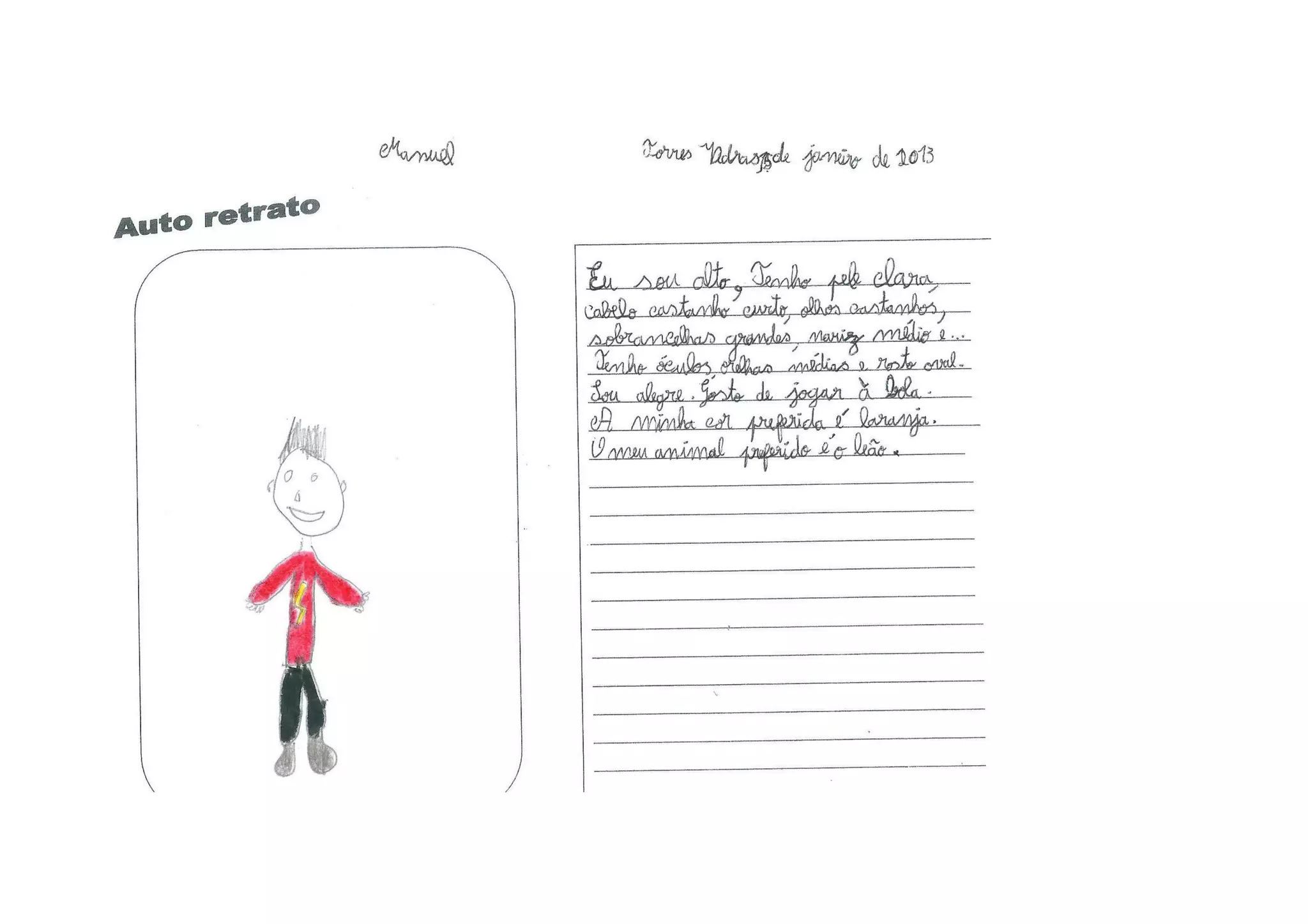 Alunos auto retrato