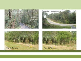 Foto do Terreno
Foto do Condomínio
Foto do Terreno
Foto do Condomínio
 