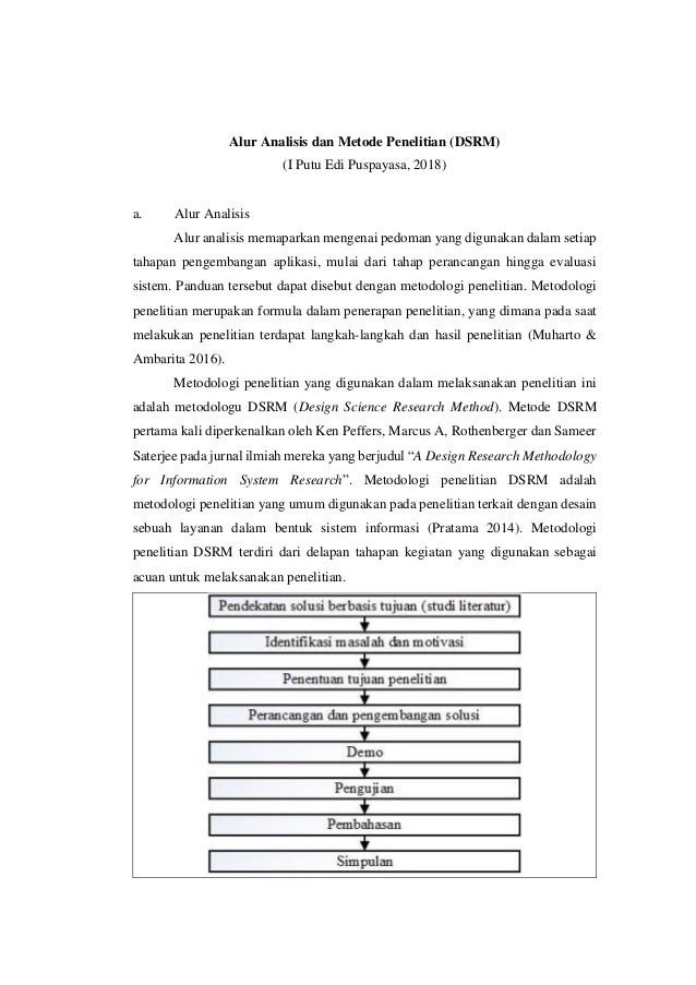 Alur Analisis Dan Metode Penelitian