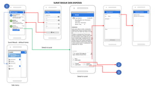 Surat Masuk – default home
Side menu
Detail isi surat
Detail isi surat
1
2
3
SURAT MASUK DAN DISPOSISI
 