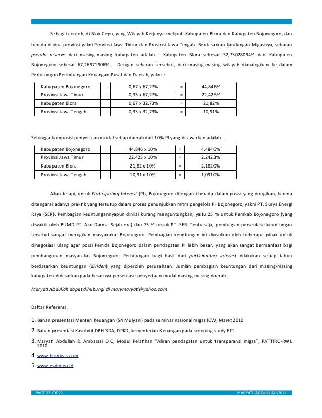Industri Ekstraktif Migas dan Penerimaan Negara