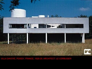 VILLA SAVOYE, POISSY, FRANCE, 1928-29; ARCHITECT: LE CORBUSIER
 