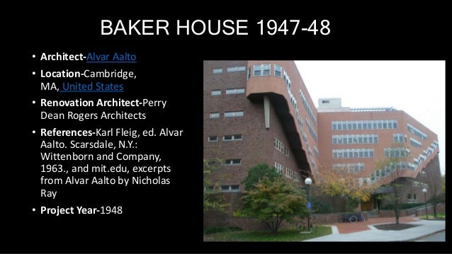 pic Interior Baker House Alvar Aalto ar alvar alto and his works