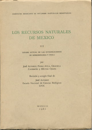 Alvarez et al los recursos naturales de mexico