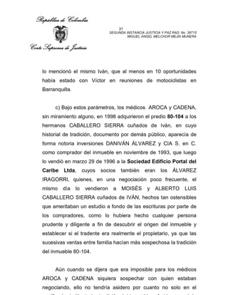 Alvarez Iragorri Court Case