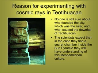 cosmic ray - alvarez - pyramids exams.ppt