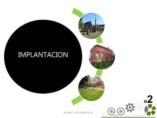 IMPLANTACION
ALVAREZ 3701-0850|2016| 22
o2
 