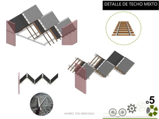 ALVAREZ 3701-0850|2016| 76
o5
DETALLE DE TECHO MIXTO
 