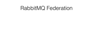 RabbitMQ Federation 
 