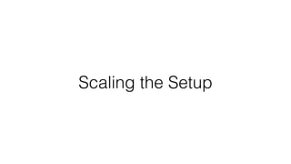 Scaling the Setup 
 