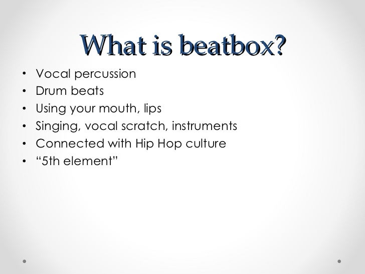 What is a Beatbox?