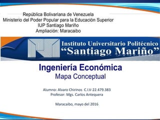 Alumno: Alvaro Chirinos C.I.V-22.479.383
Profesor: Mgs. Carlos Antequera
Maracaibo, mayo del 2016
 