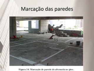Marcação das paredes
 