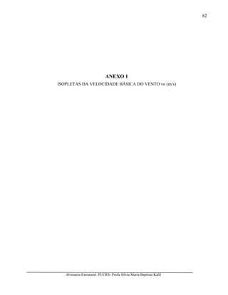 Alvenaria Estrutural. PUCRS- Profa Sílvia Maria Baptista Kalil
82
ANEXO 1
ISOPLETAS DA VELOCIDADE BÁSICA DO VENTO vo (m/s)
 