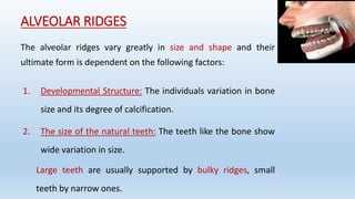 Alveolar bone in prosthodontics | PPTX