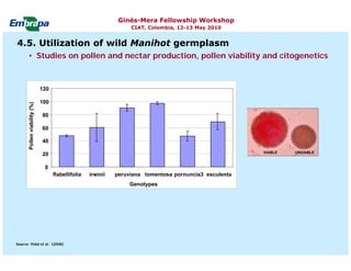 Current status and utilization of cassava wild Ginés-Mera Fellowship Workshop CIAT, Colombia, 12-13 May 2010 germplasm at Embrapa Cassava & Tropical Fruits
