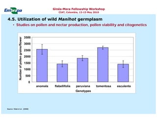Current status and utilization of cassava wild Ginés-Mera Fellowship Workshop CIAT, Colombia, 12-13 May 2010 germplasm at Embrapa Cassava & Tropical Fruits