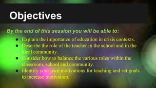 stress encountered by the teachers in schools and the role of teacher ...