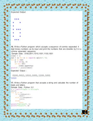 PYTHON PROGRAMS | PDF