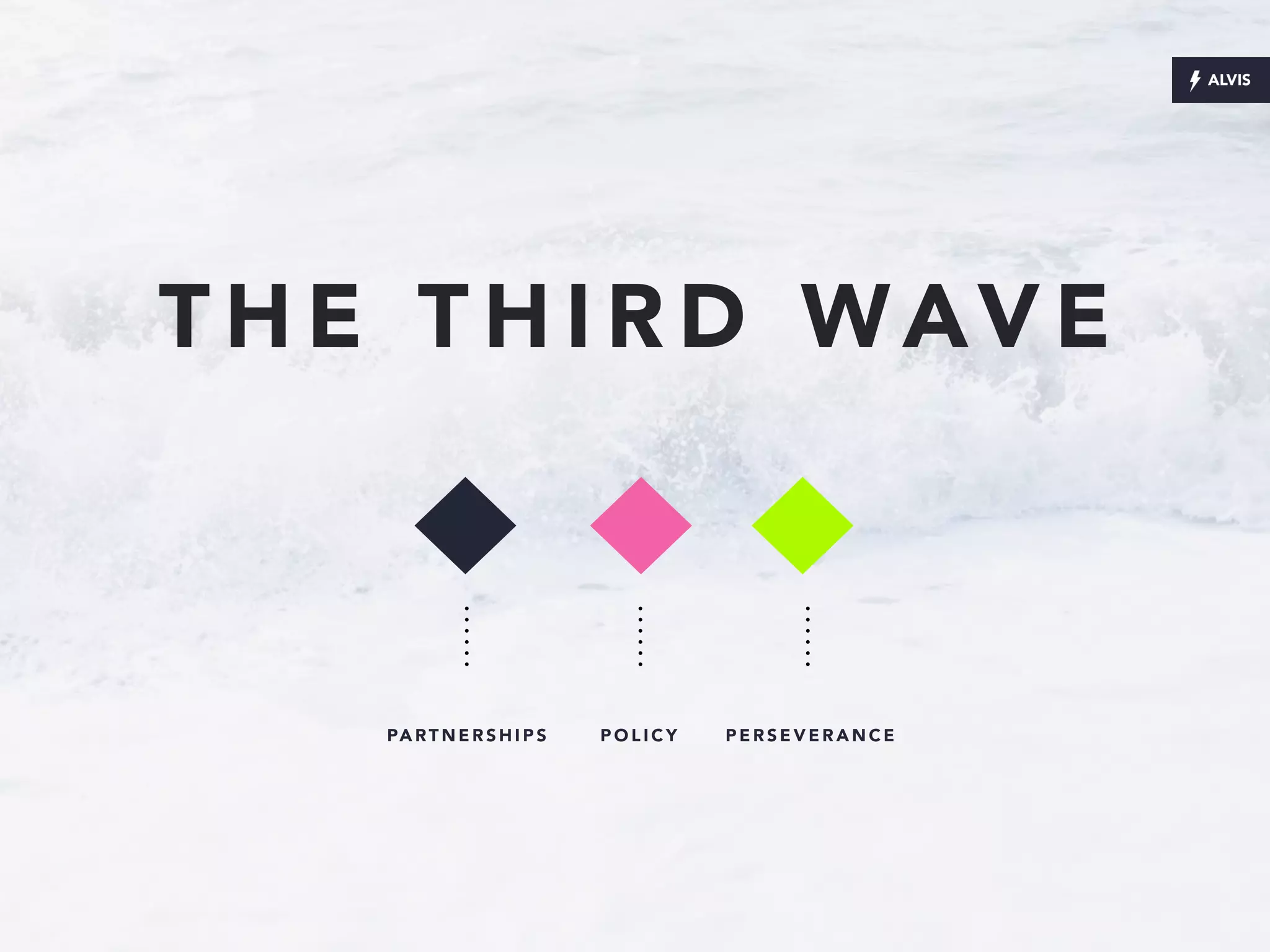 T H E T H I R D WAV E
PA RT N E R S H I P S P O L I C Y P E R S E V E R A N C E
 