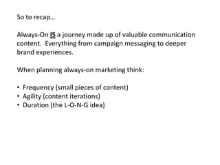 Always-On marketing | PPTX